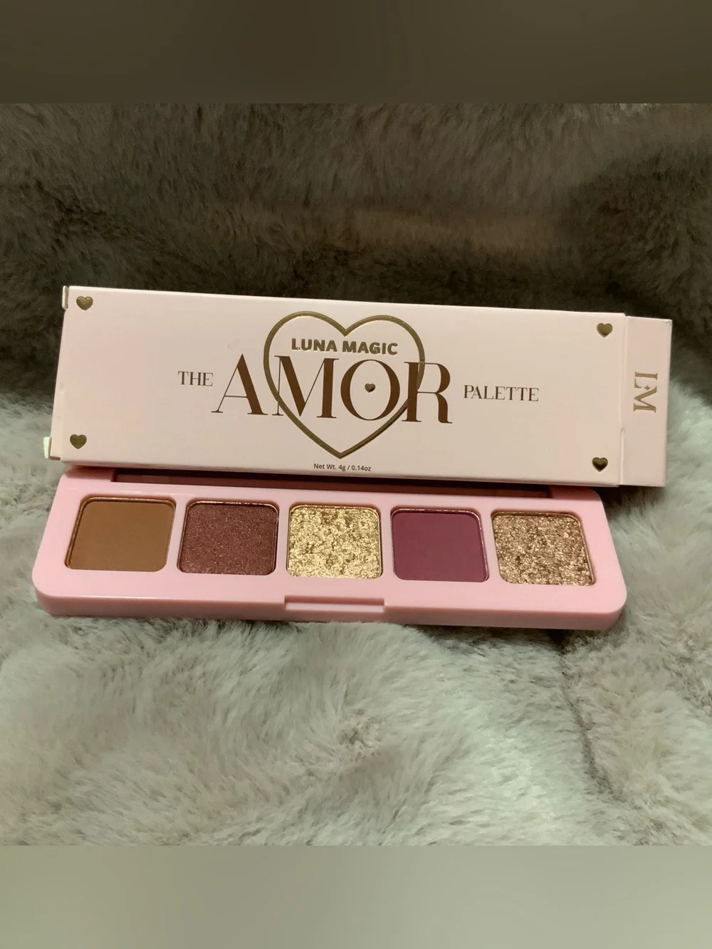 Luna Magic Amor Eyeshadow Palette — Pink, Rose & Gold Shades